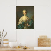 Poster Portrait Jeune Femme - Jean-Marc Nattier Art (Cuisine)