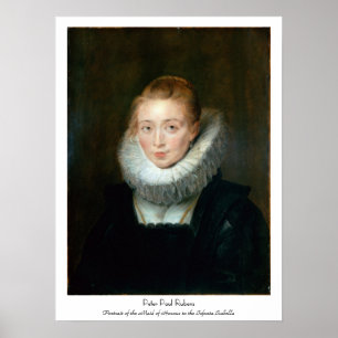 Poster Portrait Maid Honor Infanta Isabella Rubens Paul