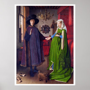 Poster Portrait mariage de Jan Van Eyck
