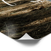 Poster Portrait Mariage personnalisé Calligraphie moderne (Coin)