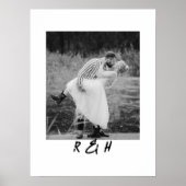 Poster Portrait Mariage romantique avec Anniversaire du m (Devant)