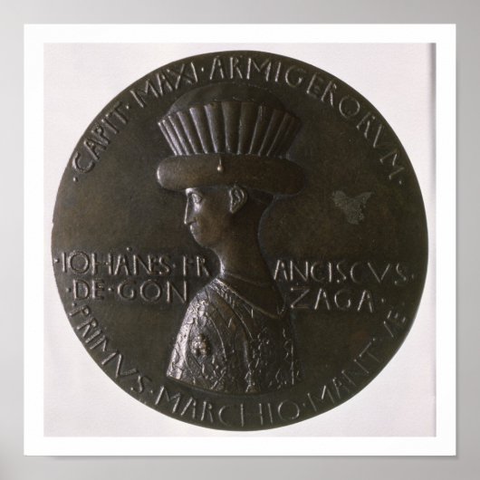 Poster Portrait medal depicting (13) (Devant)