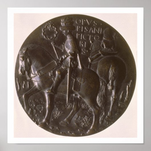 Poster Portrait medal, reverse depicting gianfrancesco Go (Devant)
