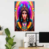 Poster Portrait : Mictēcacihuātl a Aztec Goddess | Art AI (Bureau à domicile)