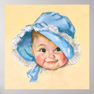Poster Portrait mignon de bébé