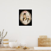 Poster Portrait miniature d'une fille (Cuisine)