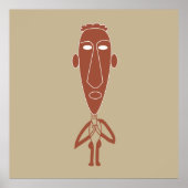 Poster Portrait moderne abstrait (Devant)