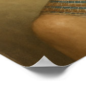 Poster Portrait mystique Nefertiti Queen Blue Gold (Coin)