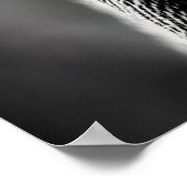 Poster Portrait noir blanc brun d'un viking | Art AI (Coin)