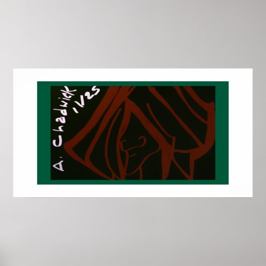 Poster Portrait of a Man's Face (Devant)