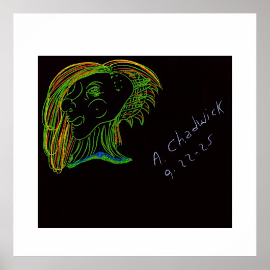 Poster Portrait of a Wood Nymph (Devant)