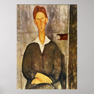 Poster Portrait of a Young Man - Amedeo Modigliani