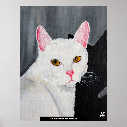 Poster Portrait of Blanca Painting by Alfred Fox (Devant)