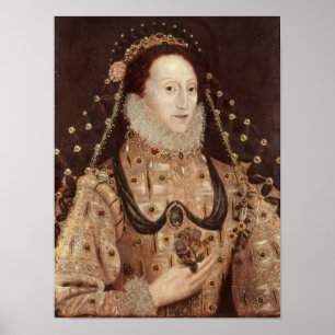 Poster Portrait of Elizabeth I  c.1575-80