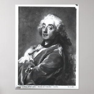 Poster Portrait of Francois Boucher 1741