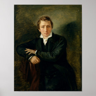 Poster Portrait of Heinrich Heine 1831