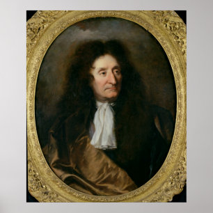 Poster Portrait of Jean de La Fontaine