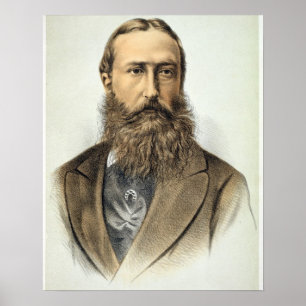 Poster Portrait of Leopold II (1835-1909), King of Belgiu