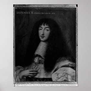 Poster Portrait of Philippe  Duc d'Orleans