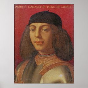 Poster Portrait of Piero di Lorenzo de Medici
