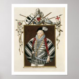 Poster Portrait of Sir Henry Lee (1530-1610) from 'Memoir