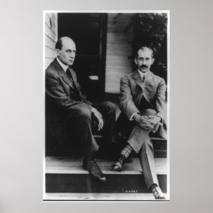 Poster Portrait of Wilbur Wright and Orville Wright