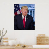Poster Portrait officiel de Donald Trump (Cuisine)