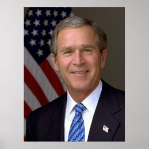 Poster portrait officiel de George W. Bush