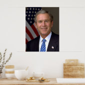 Poster Portrait officiel de George W. Bush (Cuisine)