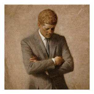 Poster Portrait officiel de John F Kennedy