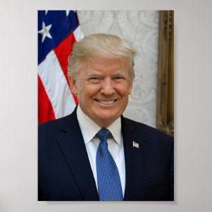 Poster Portrait officiel du président Donald Trump 2017