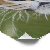 Poster portrait original de la faune du tigre (Coin)