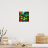 Poster Portrait paysager d'une jungle (Cuisine)