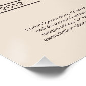 Poster Portrait photo mémorial du chien brun et sable (Coin)