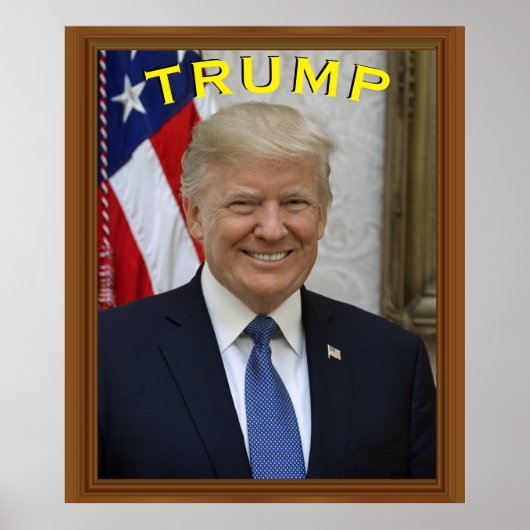 Poster Portrait 🇺 président de Trump 🇸 😁 souriant (Devant)