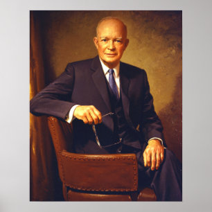 Poster Portrait présidentiel de Dwight D. Eisenhower
