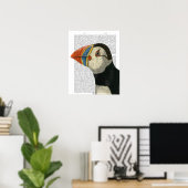 Poster Portrait Puffin (Bureau à domicile)