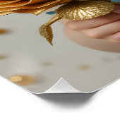 Poster Portrait Rose d'or (Coin)