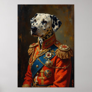 Poster Portrait Royal Dalmatien