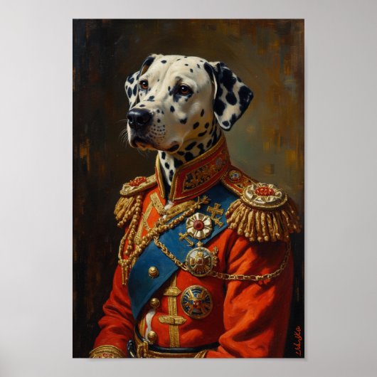 Poster Portrait Royal Dalmatien (Devant)