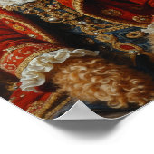 Poster Portrait Royal de Bernedoodle (Coin)