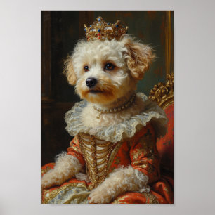 Poster Portrait royal de Bichon Frise