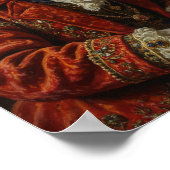 Poster Portrait Royal de Border Collie (Coin)