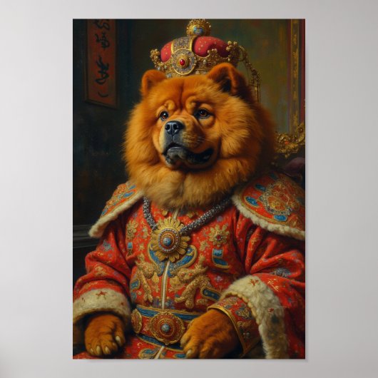 Poster Portrait Royal de Chow Chow (Devant)