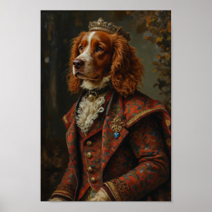 Poster Portrait Royal de Épagneul Breton