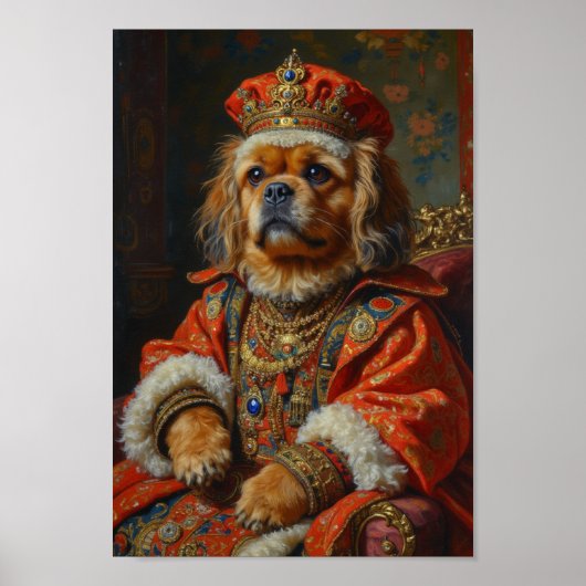 Poster Portrait Royal de Lhassa Apso (Devant)