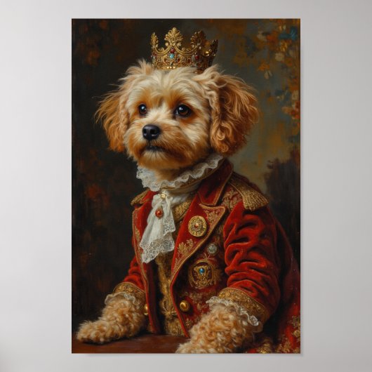 Poster Portrait Royal de Maltipoo (Devant)