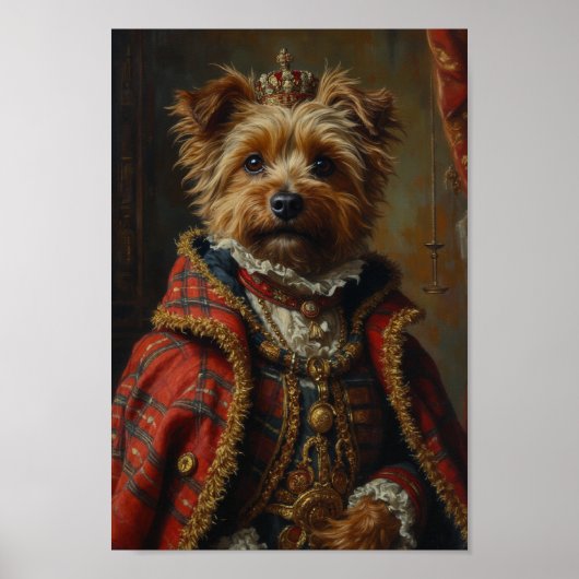 Poster Portrait Royal de Terrier Cairn (Devant)