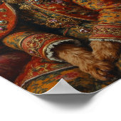 Poster Portrait Royal de Terrier Tchèque (Coin)