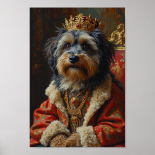 Poster Portrait Royal de Terrier Tibétain